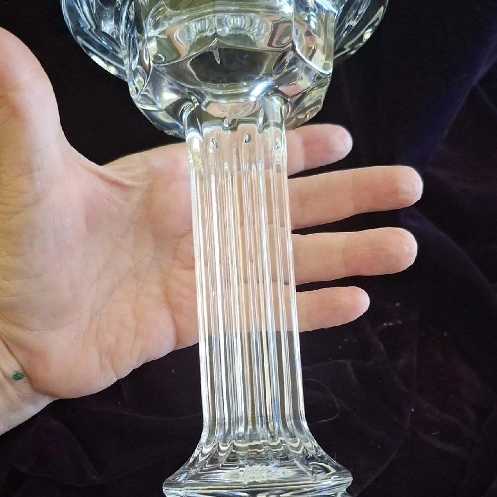 Elegant Crystal Candle Holder